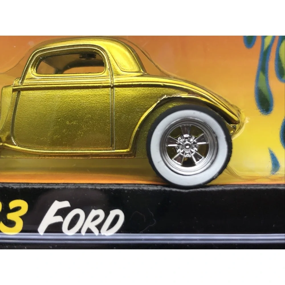 Jada Road Rats Rick Dore Series 1933 33 Ford Gold Diecast Rubber Tires 1/64‎